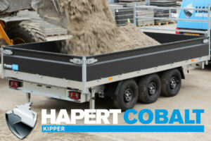 Hapert Cobalt Plus Dreiachser 4,05x2,00x0,40m 3500kg Dreiseitenkipper Pulverbeschichtet elektrisch Nothandpumpe Auffahrpaket Parabelfederung
