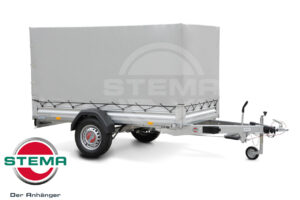 Stema STL Alu 2,51x1,28x1,35m 1300kg mit Plane & Spriegel