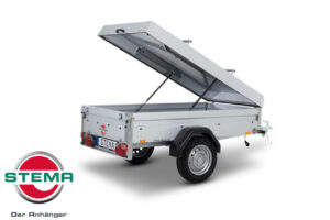 Stema Deckelanhänger 2,01x1,08x0,53m 750kg ungebremst mit Reling