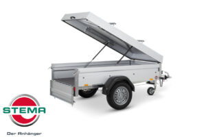 Stema Deckelanhänger 2,01x1,08m 850kg gebremst mit Reling