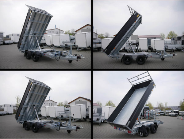 Hapert Cobalt Plus 3,35x1,80x0,40m 3500kg Dreiseitenkipper Pulverbeschichtet elektrisch Nothandpumpe Auffahrpaket Parabelfederung – Bild 14