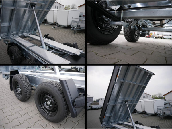 Hapert Cobalt Plus 3,35x1,80x0,40m 3500kg Dreiseitenkipper Pulverbeschichtet elektrisch Nothandpumpe Auffahrpaket Parabelfederung – Bild 16