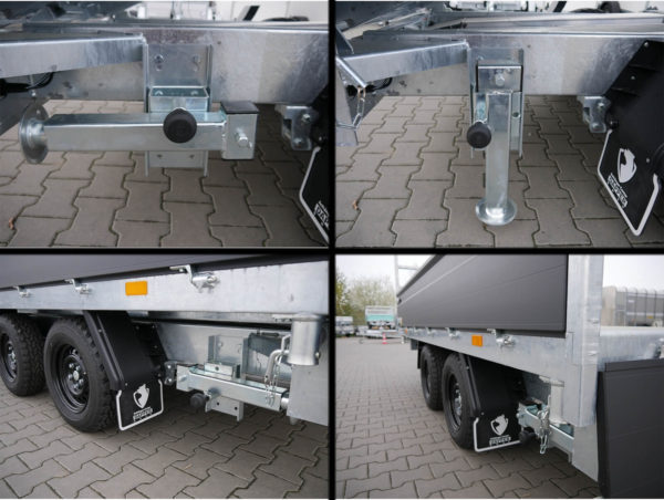 Hapert Cobalt Plus 3,35x1,80x0,40m 3500kg Dreiseitenkipper Pulverbeschichtet elektrisch Nothandpumpe Auffahrpaket Parabelfederung – Bild 18