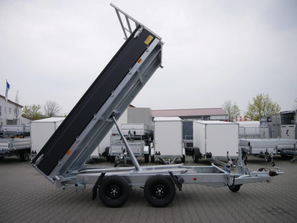 Hapert Cobalt Plus 3,35x1,80x0,40m 3500kg Dreiseitenkipper Pulverbeschichtet elektrisch Nothandpumpe Auffahrpaket Parabelfederung – Bild 4