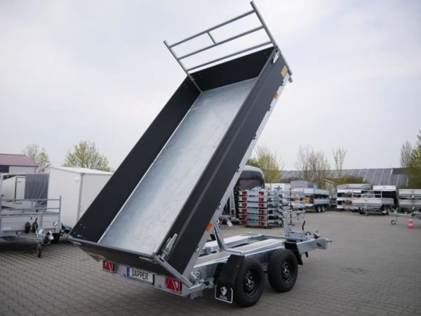 Hapert Cobalt Plus 3,35x1,80x0,40m 3500kg Dreiseitenkipper Pulverbeschichtet elektrisch Nothandpumpe Auffahrpaket Parabelfederung – Bild 5