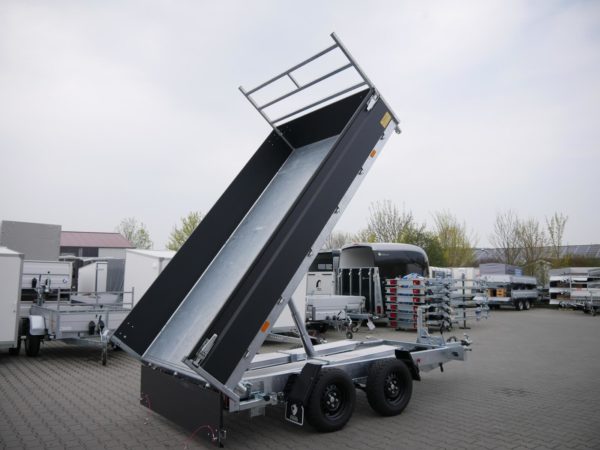 Hapert Cobalt Plus 3,35x1,80x0,40m 3500kg Dreiseitenkipper Pulverbeschichtet elektrisch Nothandpumpe Auffahrpaket Parabelfederung – Bild 6