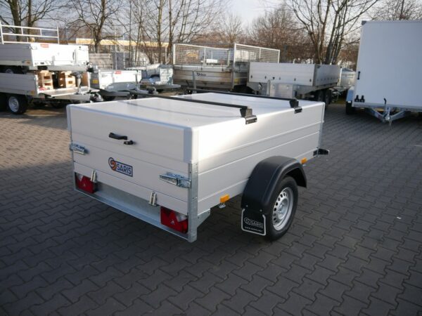 Saris McAlu Deckelanhänger 2,05x1,33x0,50m 750kg zwei Dachgepäckträger – Bild 4