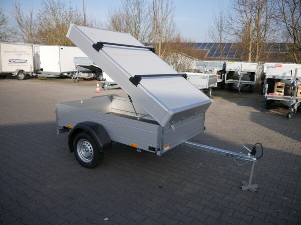 Saris McAlu Deckelanhänger 2,05x1,33x0,50m 750kg zwei Dachgepäckträger – Bild 8
